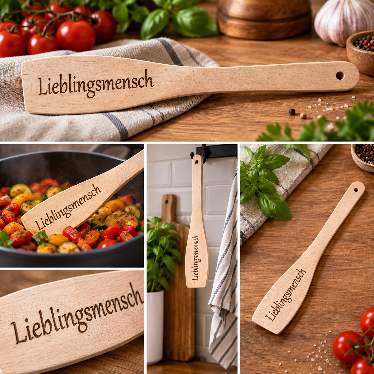 Kochlöffel mit Wunschtext