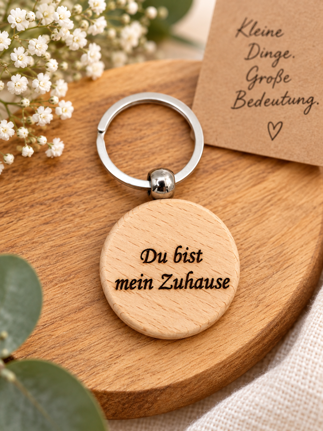 Schlüsselanhänger mit Wunschtext